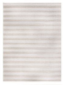 Striped Cream Aspen Bedroom Rug