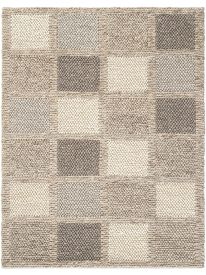 Eltape Beige & Grey Geometric Bedroom Rug