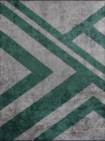 Lucidify Geometric Grey Indoor Outdoor Rug