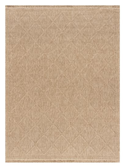 Tactile Brown Geometric Outdoor Rug