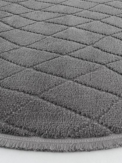 Neptork Grey Patterned Living Room Rug