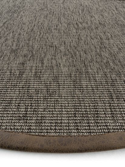Sipatal Grey Brown Jute & Sisal Bordered Outdoor Area Rug