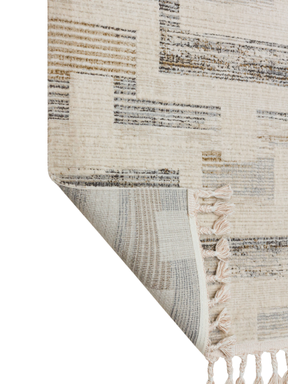 Marque Beige & Brown Stripe Living Room Rug