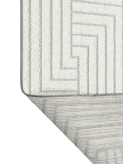 Earthy Cream Striped Grey Modern Rug