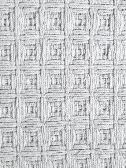 Tufted32 Cream Plain Patterned Living Room Rug