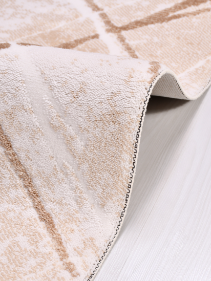 Luminous Stripe Cream & Beige Living Room Rug