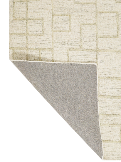Modern Woolen Geometric Beige Living Room Rug