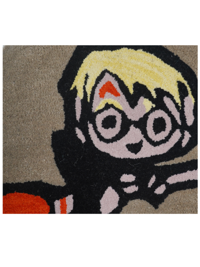 Brown & Black Hand-Tufted Kids Modern Rug
