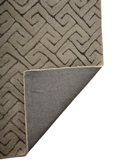 Modern Grey Harmony Hand-Tufted Abstract Rug