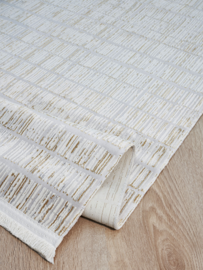 Regal Elegance Cream Beige Stripe Modern Rug