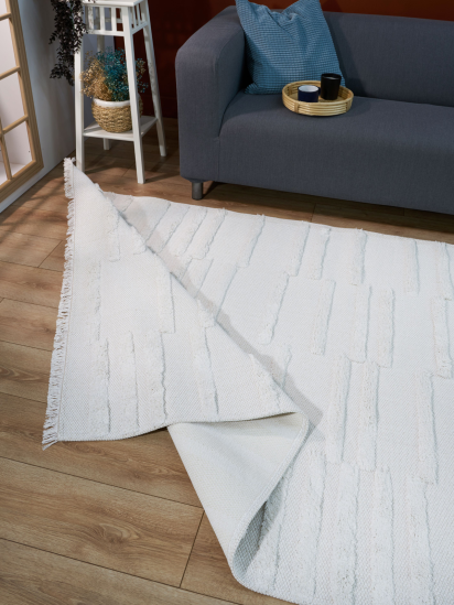 Modern White Abode Stripe Rug