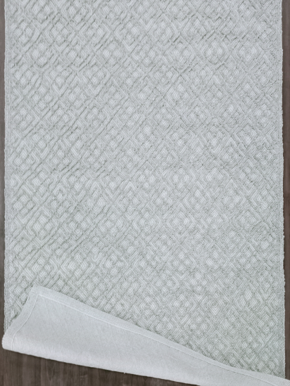 Tufted32 Grey Cream Aztec Patterned Indoor Rug
