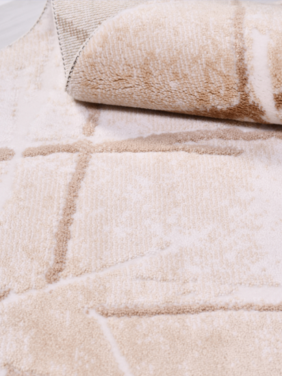 Luminous Stripe Cream & Beige Living Room Rug
