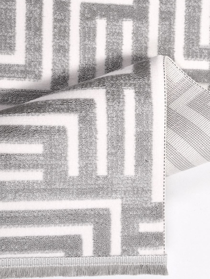 Luminous Stripe White & Grey Modern Area Rug