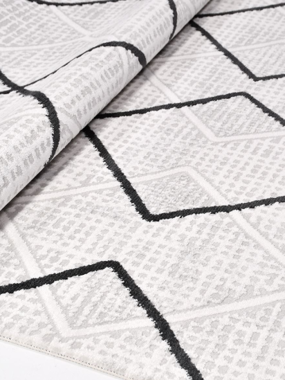 Jewel Beige & Black Distressed Area Rug