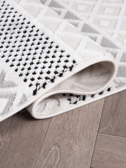 Allure Crean Grey Bohemian Area Rug