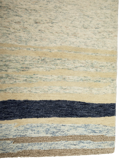 Modern Beige Hand-Tufted Abstract Rug