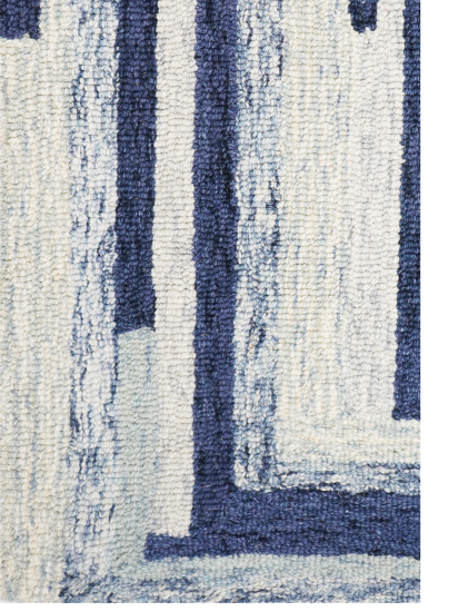 Geometric Woolen Hand-Tufted Living Room Rug