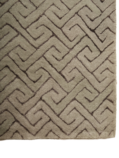 Modern Grey Harmony Hand-Tufted Abstract Rug