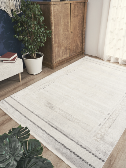 Prairie Cream & Grey Abstract Living Room Rug