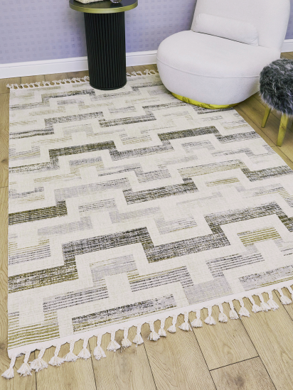 Marque Beige & Brown Stripe Living Room Rug