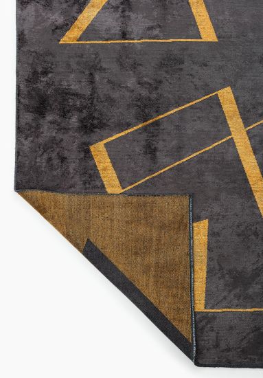 Luxora Grey Geometric Living Room Rug