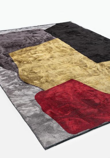 Luminary Grey Brown Abstract Modern Rug