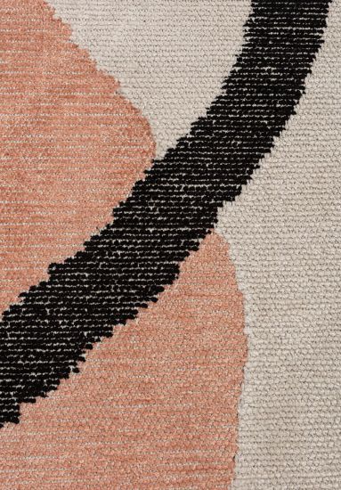 Enchanted Cream Grey Abstract Bedroom Rug