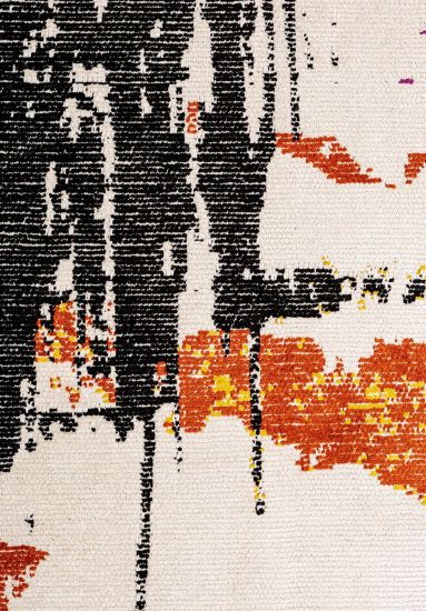Abstract Multicolour Vibrant Living Room Rug