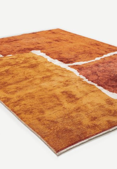 Abstract Orange & Yellow Enchantment Area Rug