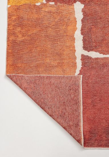 Abstract Orange & Yellow Enchantment Area Rug