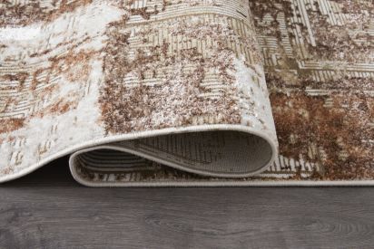 Luxara Beige Brown Modern Abstract Living Room Rug