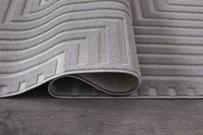 Trunelle Grey Geometric Scandi Indoor Rug