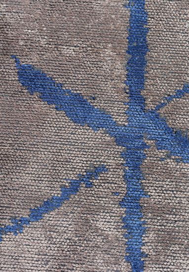 Verdura Grey & Blue Geometric Area Rug