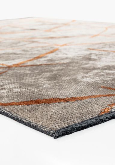 Verdura Geometric Grey Living Room Rug