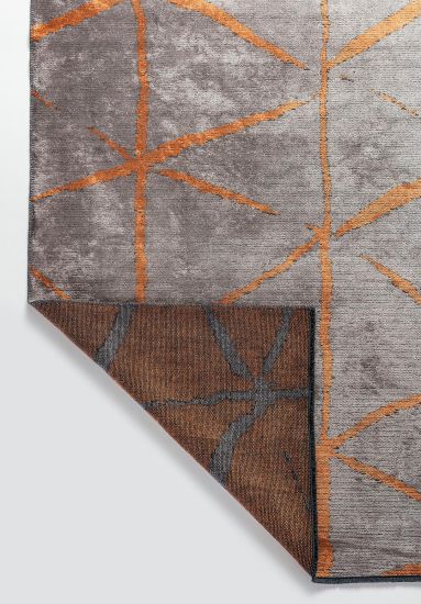 Verdura Grey & Brown Geometric Area Rug