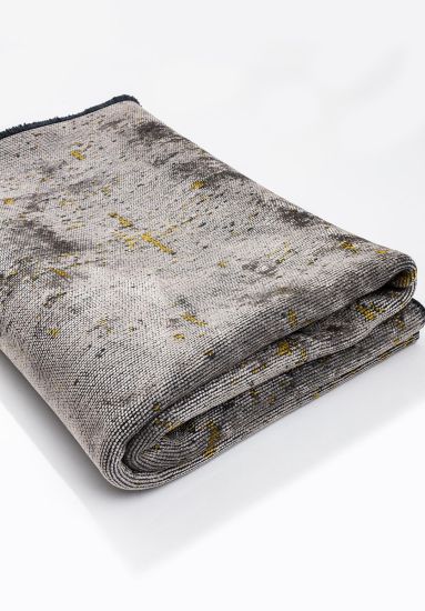Celesta Grey & Yellow Abstract Living Room Rug