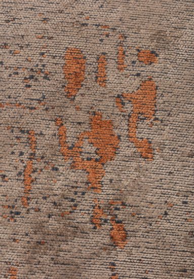 Abstract Brown & Orange Celesta Area Rug