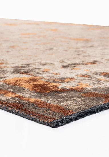 Abstract Brown & Orange Celesta Area Rug