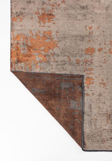 Abstract Brown & Orange Celesta Area Rug