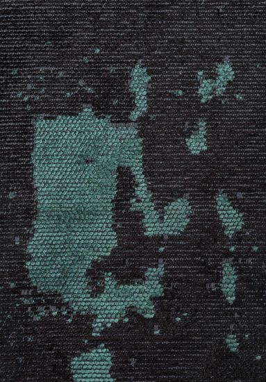 Celesta Black & Green Abstract Dining Room Rug
