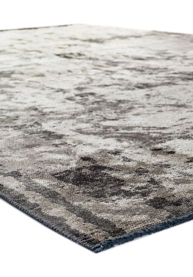 Grey & Black Celesta Abstract Area Rug