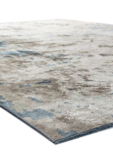 Abstract Grey & Brown Celesta Dining Room Rug
