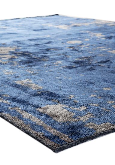 Blue & Grey Celesta Abstract Area Rug