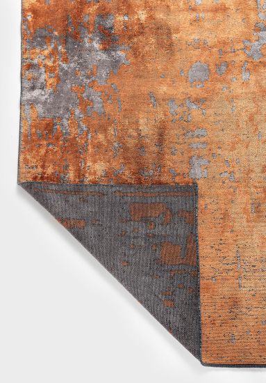 Abstract Celesta Brown & Orange Area Rug