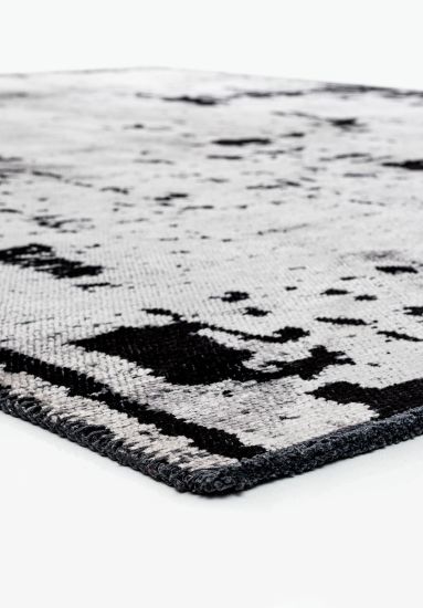 Abstract Grey Celesta Dining Room Rug