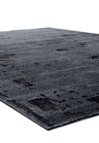 Grey & Black Abstract Celesta Area Rug