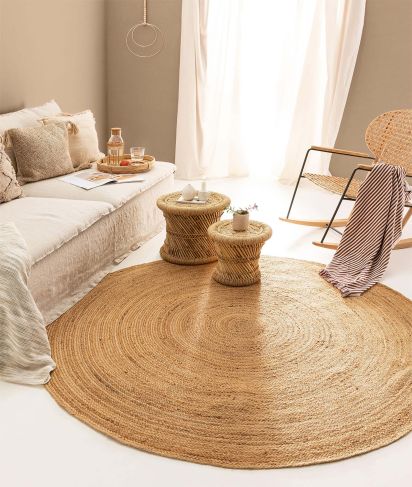 Naturael Outdoor Area Rug Brown Jute & Sisal