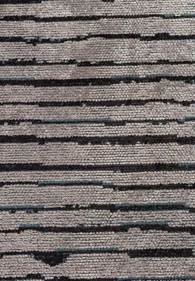Black & Grey Stripes Utopia  Living Room Rug