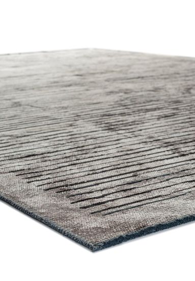 Black & Grey Stripes Utopia  Living Room Rug